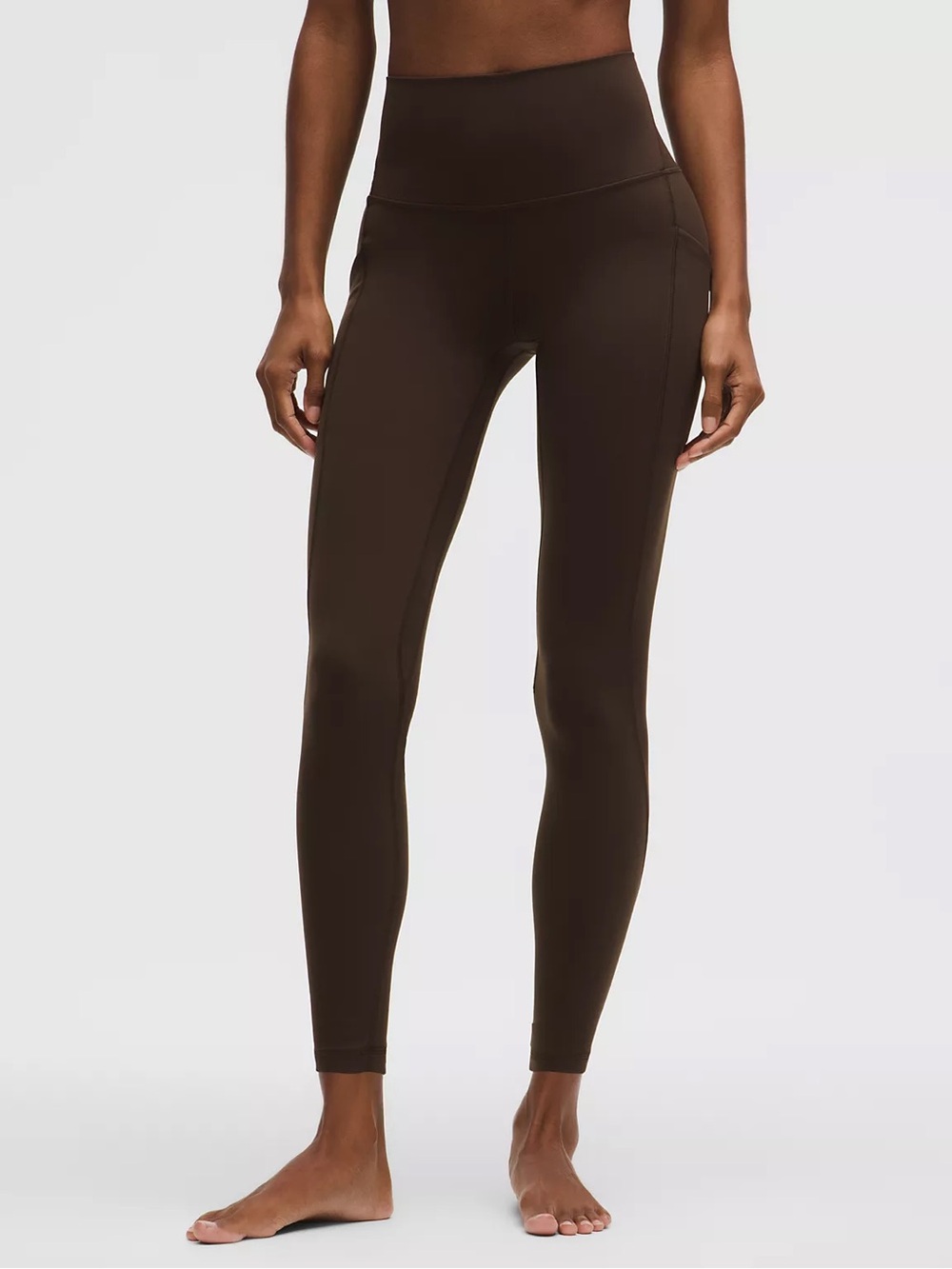 Lululemon Size 6 Align High-Rise 25” Leggings with Pockets in Brown